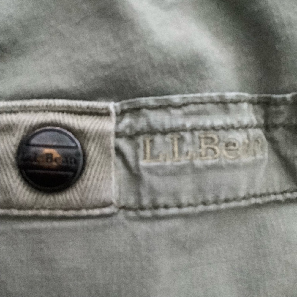 L.L. Bean 505027 Stretch Ripstop Olive Pull On Pants, Size XL Reg - Picture 7 of 9
